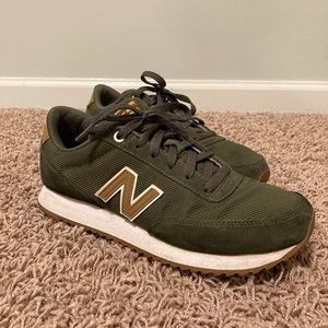 New Balance Olive Sneakers